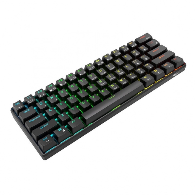 Mechanická klávesnice Royal Kludge RK61 RGB, hnědé spínače (černá)