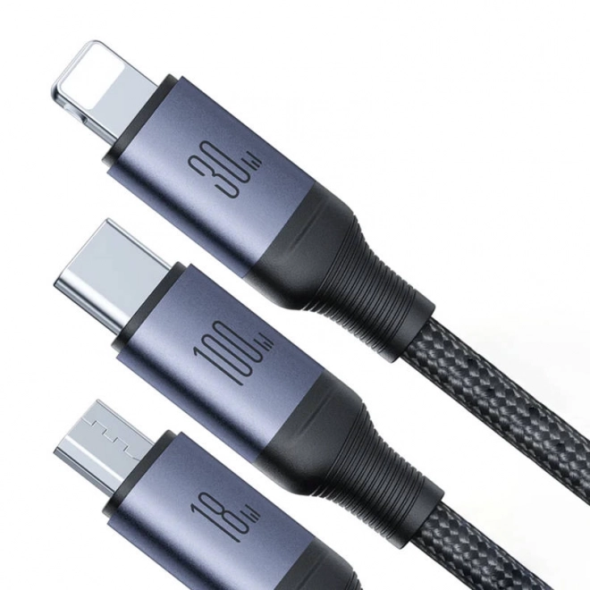 Kabel Speedy USB Joyroom SA21-2T3, 6 v 1/ 100W/kabel 1,5 m (černý)