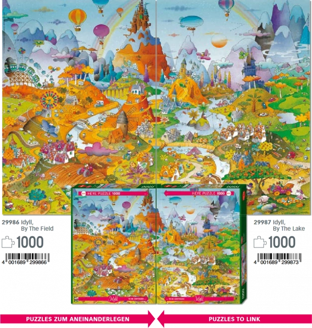 Puzzle 1000 prvků Idyla - Pole