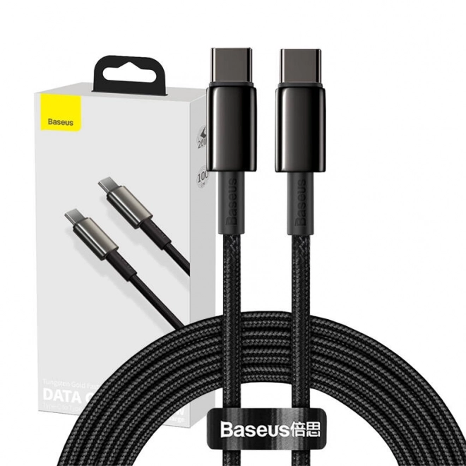 Baseus Tungsten Gold Cable Type-C to Type-C 100W 1m (černý)