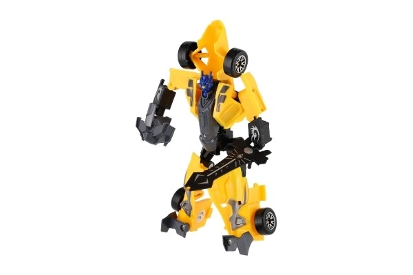 Transformer auto/robot závodní formule plast 19 cm na kartě