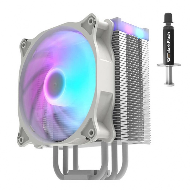 Aktivní chlazení CPU Darkflash Darkair LED (chladič + ventilátor 120x120) bílá