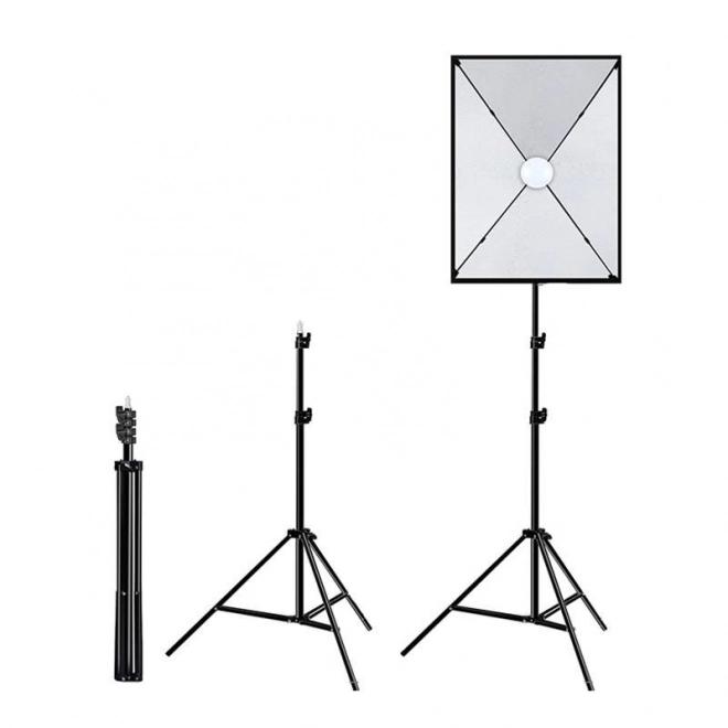 Studiová sada Puluz softbox 50x70cm, stativ, LED žárovka 1 ks PU5070EU