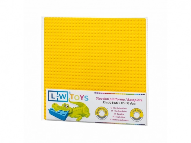 L-W Toys Základová deska 32x32 žlutá