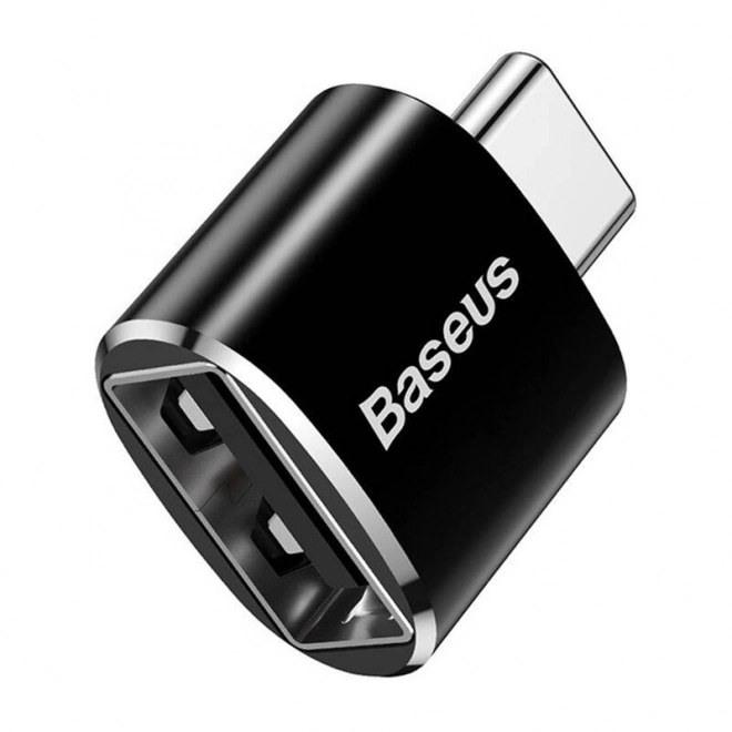 Adaptér Baseus USB—USB typu C 2,4A - černý