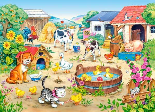 CASTORLAND Puzzle 60 prvků Farma - Farma 5+