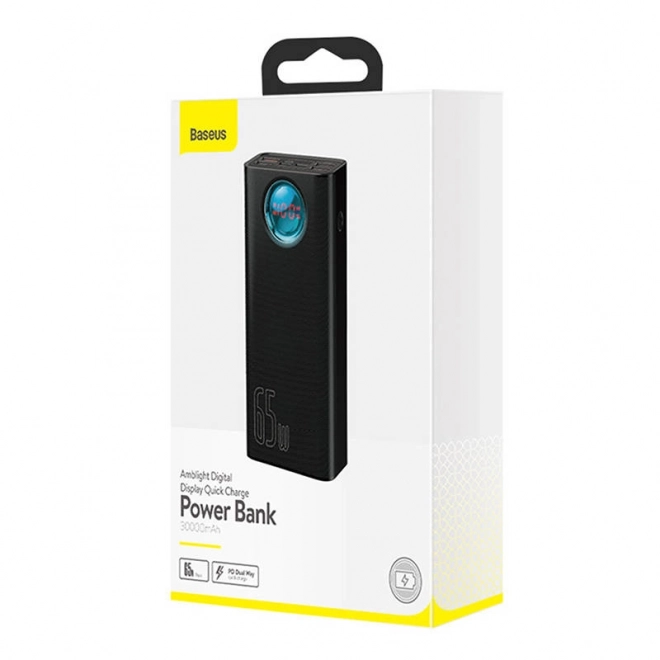 Powerbanka Baseus Amblight 30000mAh, 4xUSB, USB-C, 65W (černá)