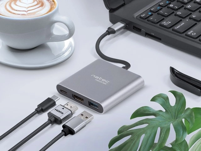 Více portů Fowler mini USB-C PD, USB 3.0, HDMI 4K