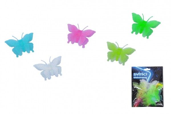 Svítící samolepky na zeď - motýli