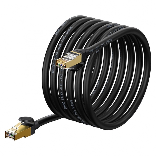 Síťový kabel Baseus Ethernet RJ45, 10 Gb/s, 5 m (černý)