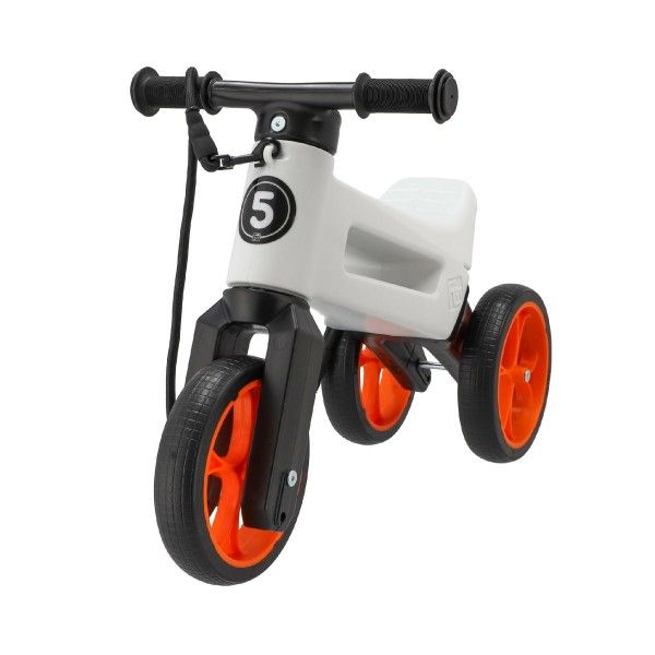 Dětské odrážedlo Funny Wheels Rider SuperSport 2v1 v krabici – Bílo-oranžové