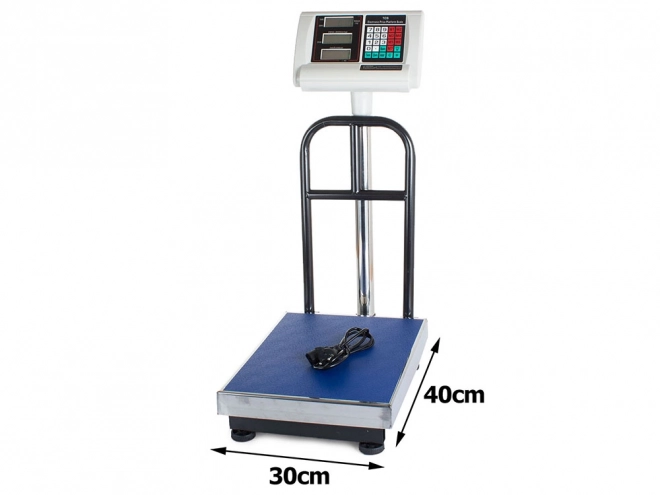 Skladovací plošina váhy 30x40 opěradlo 100kg/50g