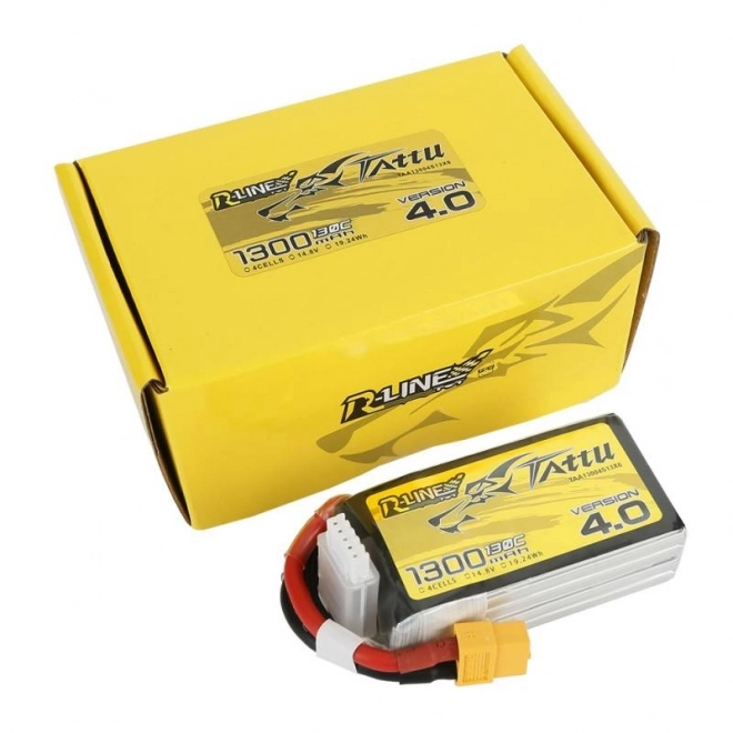 Baterie Tattu R-Line verze 4.0 1300mAh 14,8V 130C 4S1P XT60