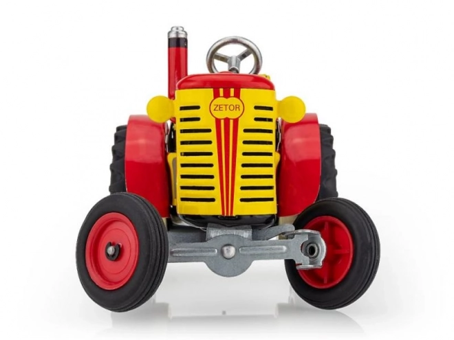 Traktor Zetor červený na klíček kov 14cm 1:25 v krabičce Kovap