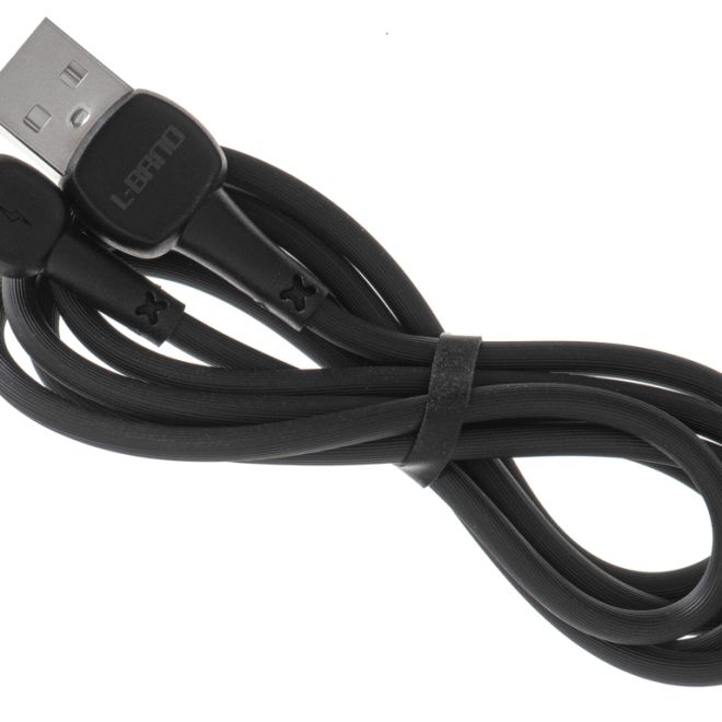 Černý rychlonabíjecí kabel micro USB