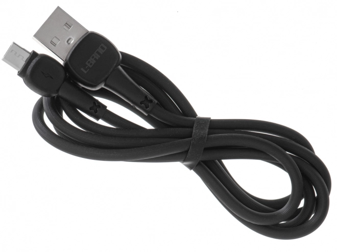 Černý rychlonabíjecí kabel micro USB