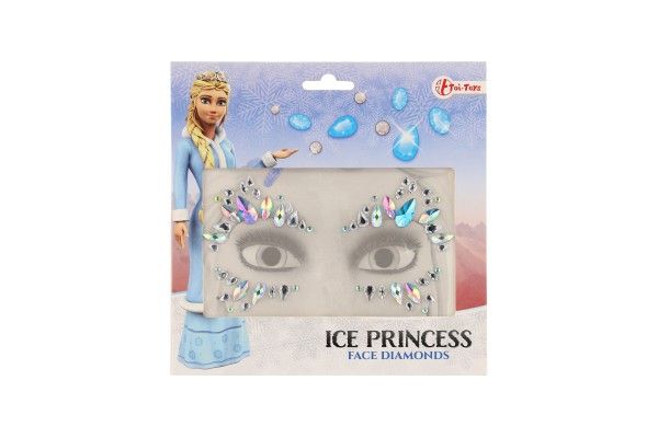 Obličejové zdobící diamanty/kamínky Ledová princezna