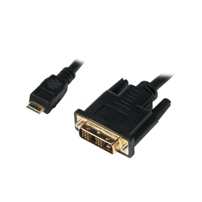 Kabel Mini HDMI - DVI-D M/M 2 m, černý