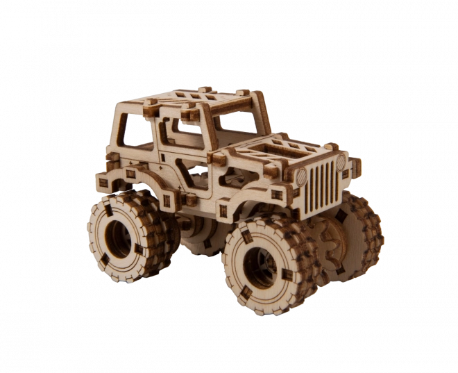 Wooden City 3D puzzle Superfast Monster Truck č.1