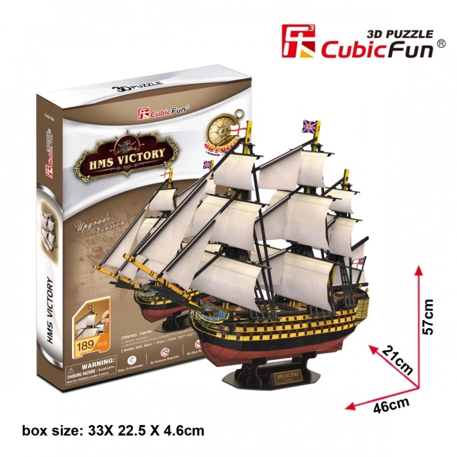 3D puzzle plachetnice HMS Victory