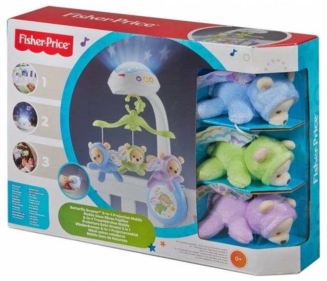 Fisher-Price Kolotoč nad postýlku - motýlci