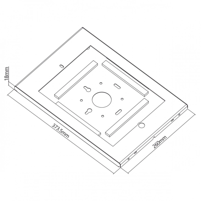 Nástěnný držák na tablet se zámkem MC-907W