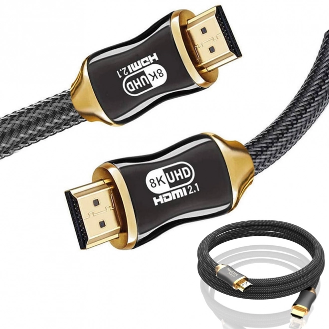 Hdmi kabel ultra rychlost 8k 60hz 4k 120hz zlato 3m