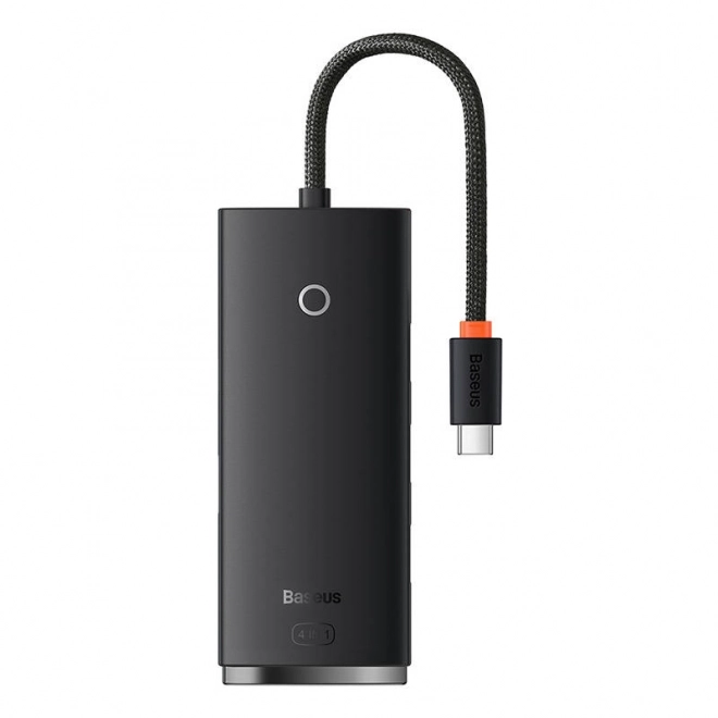 HUB adaptér 4portový USB-C Baseus OS-Lite 25 cm (černý)