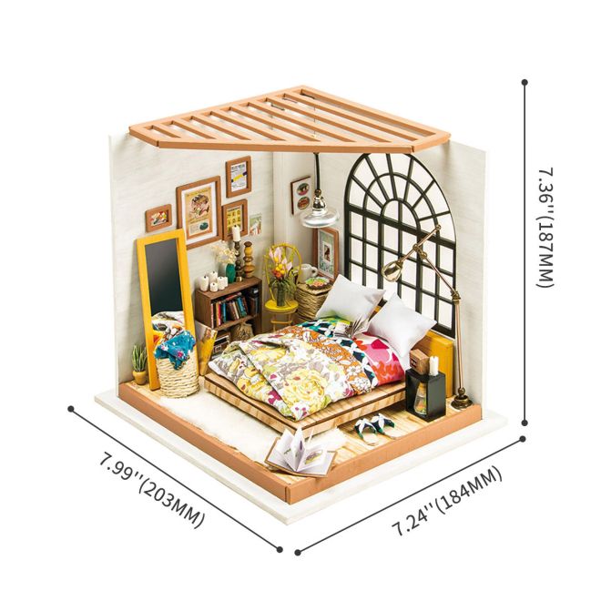 Aliččina ložnice snů - DIY Miniatura pokoje pro panenky