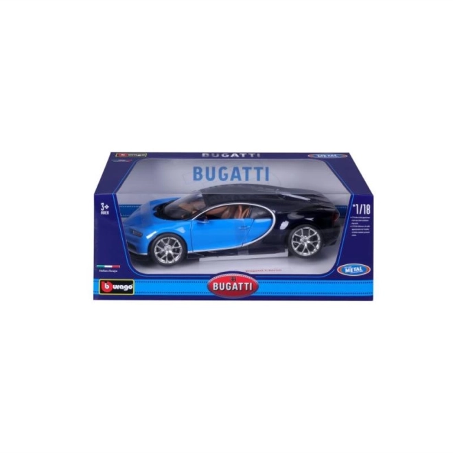 Bburago 1:18 Plus Bugatti Chiron modrá