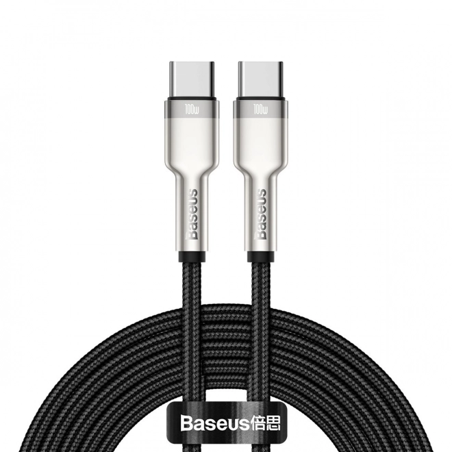 Kabel USB-C na USB-C Baseus Cafule, 100W, 2m (černý)