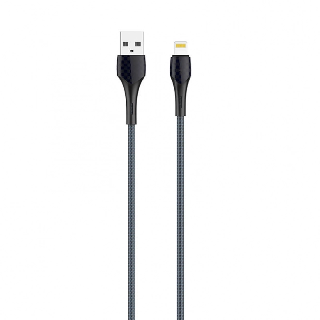 LDNIO LS521, 1m kabel USB - Lightning (šedomodrý)