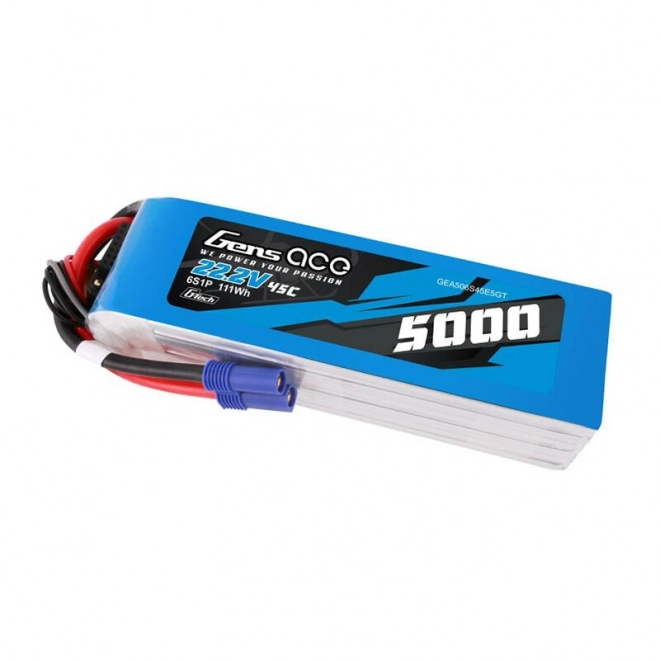 Gens ace G-Tech 5000mAh 22,2V 45C 6S1P LiPo baterie s konektorem EC5