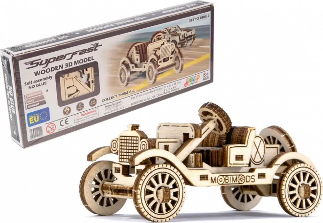 Dřevěné 3D puzzle - Model Retro Ride 2 (Ford Model T)