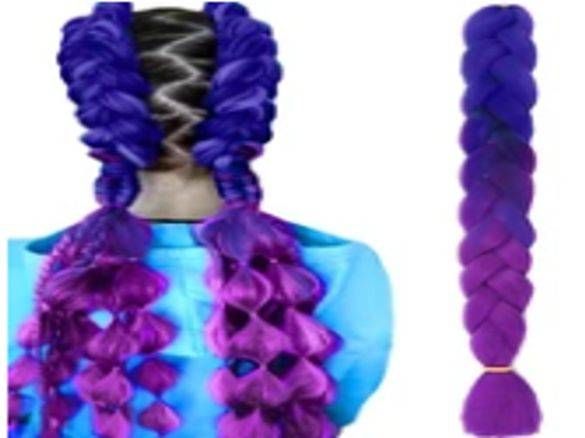 Syntetické vlasy pro barevné ombre copánky