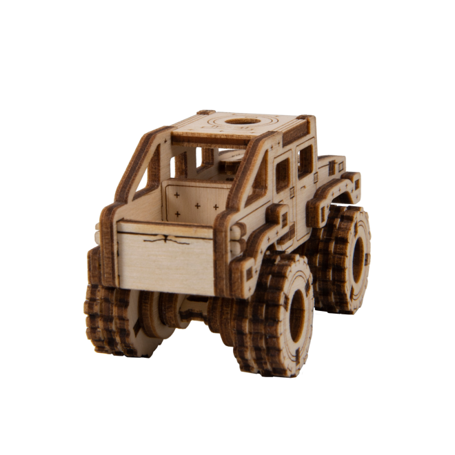 Wooden City 3D puzzle Superfast Monster Truck č.2