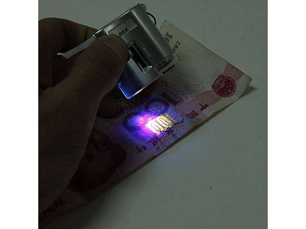 klenotnická mikroskopická lupa 60x LED UV PROFESSIONAL