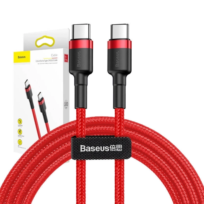 Baseus Cafule Cable USB-C PD 2.0 QC 3.0 60W 1m - červený