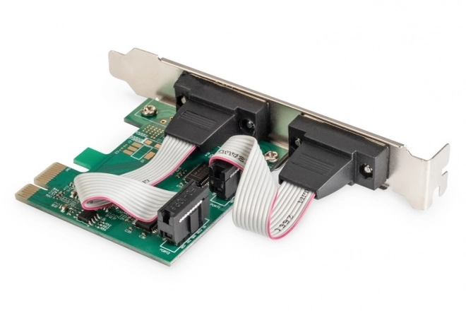 Rozšiřující karta/řadič PCI Express RS232 Serial Port, 2xDB9, čipová sada: ASIX99100