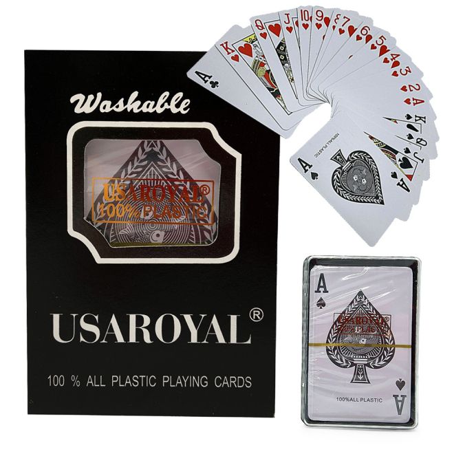 Balíček pokerových karet s povrchovou úpravou 54 ks