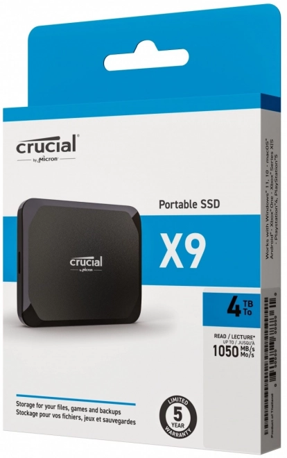 X9 4TB SSD disk USB-C 3.2 Gen2