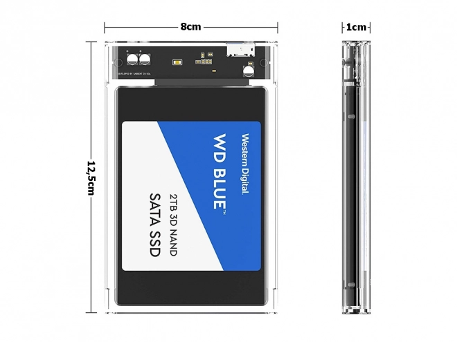 2,5'' ssd hdd kryt usb 3.0 sata kapsa