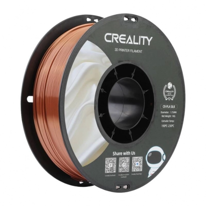 CR-Silk PLA filament Creality (červená měď)