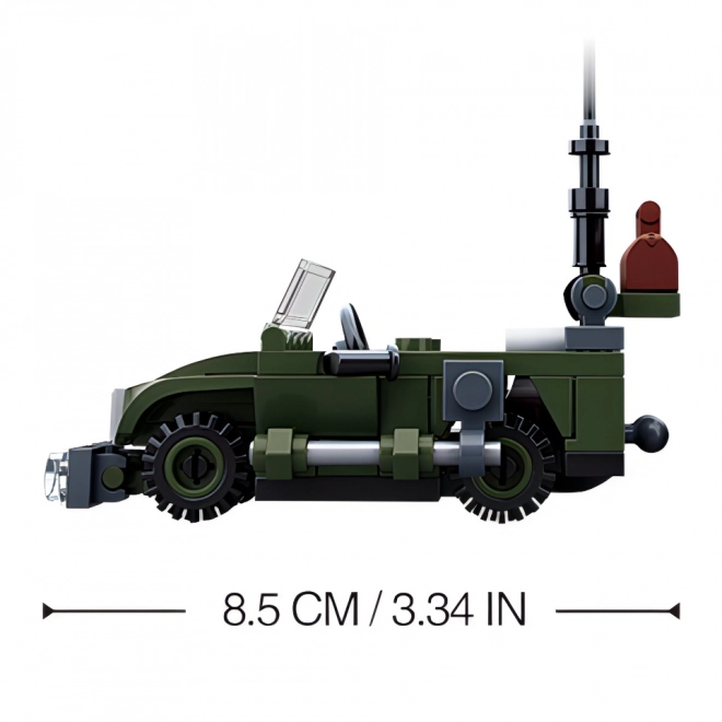 Sluban WWII M38-B0678B 4into1 Hlídkový Jeep