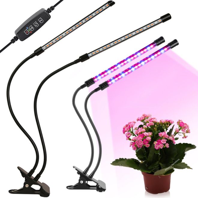 2x lampa pro růst rostlin 20 led 20w