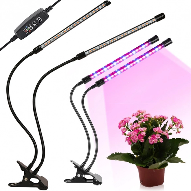 2x lampa pro růst rostlin 20 led 20w