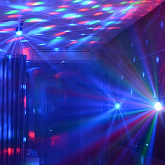 LED disko koule / LED projektor + dálkové ovládání