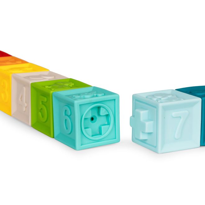 Měkké gumové senzorické bloky pro děti +6M