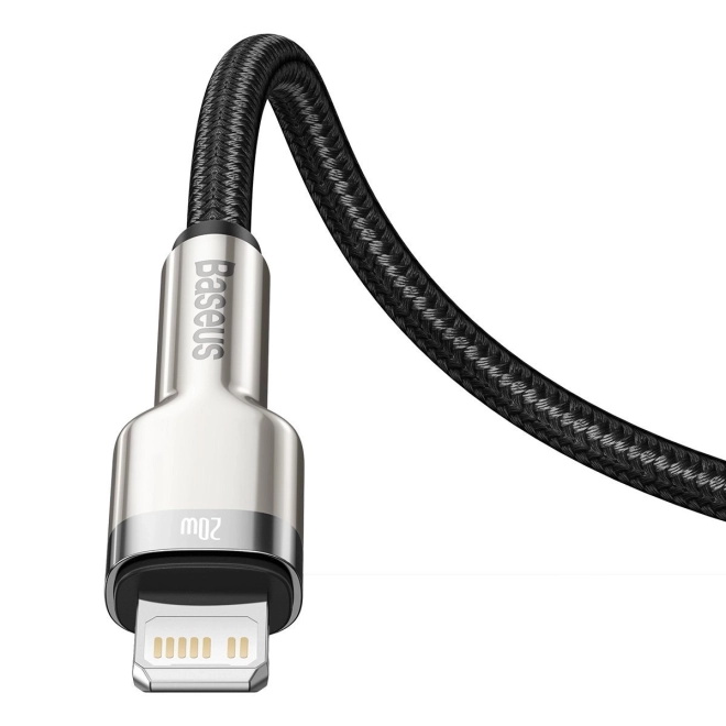 USB-C kabel pro Lightning Baseus Cafule, PD, 20W, 2m (černý)