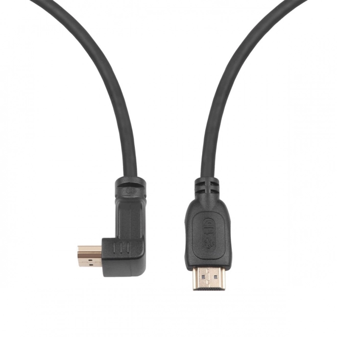 Pozlacený kabel HDMI v 2.0 s délkou 1,8 m s úhlovým připojením